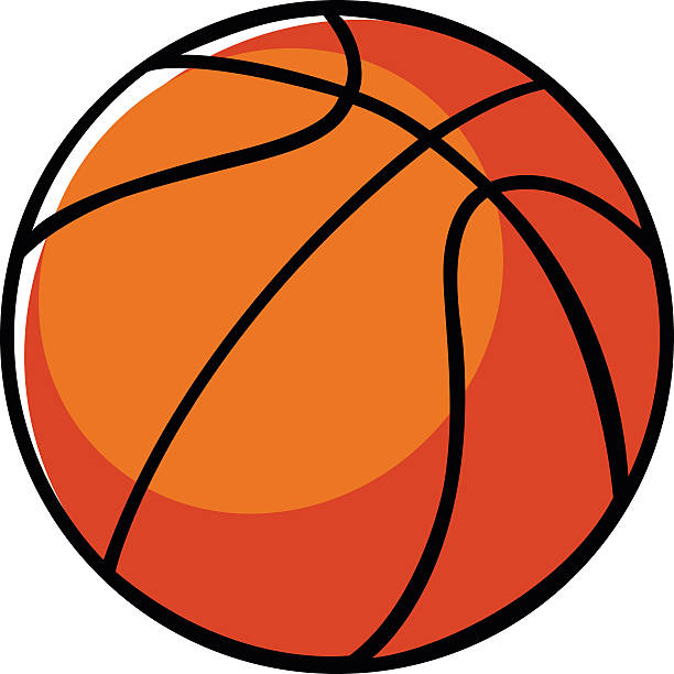 Doodle illustration of a basket ball